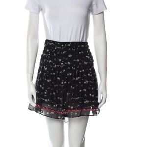 Ulla Johnson Silk Printed Mini Skirt (Size 2)